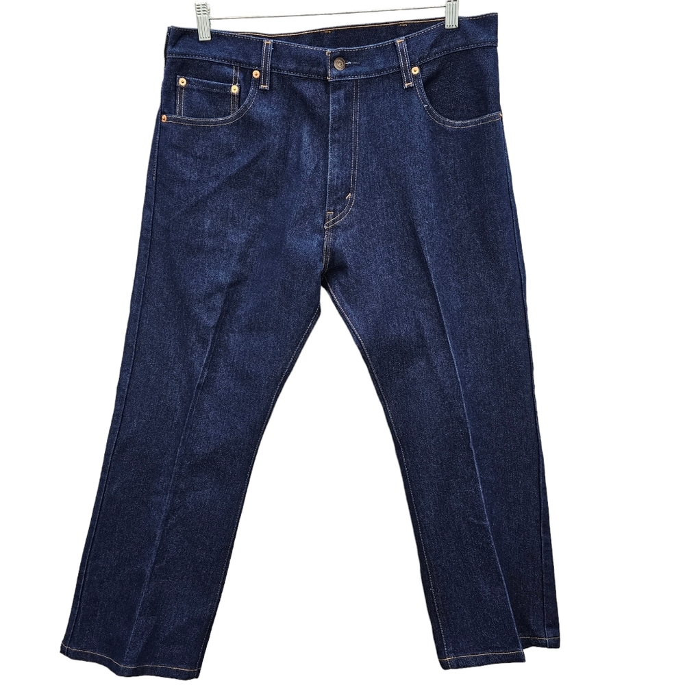 Levis 517 Bootcut Jeans Men's Size 36 x 29 Mid Rise Flex Dark Wash Regular Fit